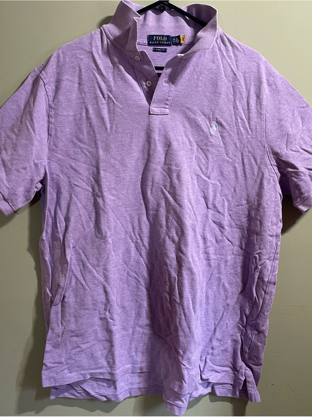 Polo by Ralph Lauren Classic Fit Lilac Men's Polo Shirt